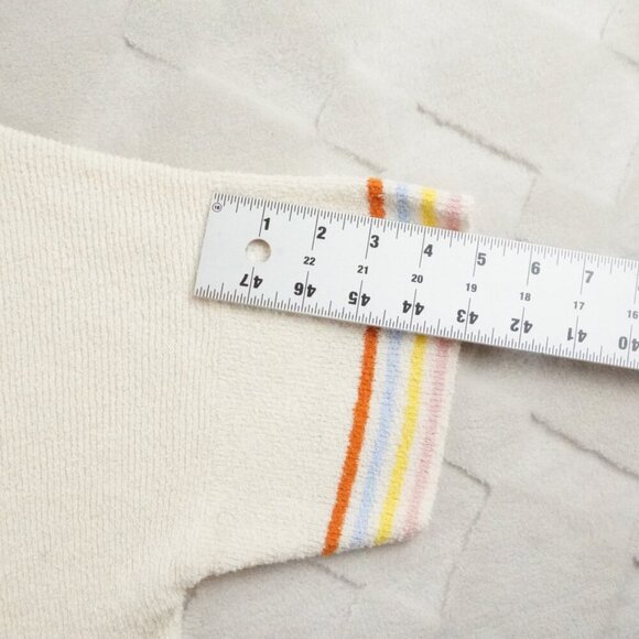 Madewell Cream Sweater with Rainbow Stripes - Picture 8 of 10